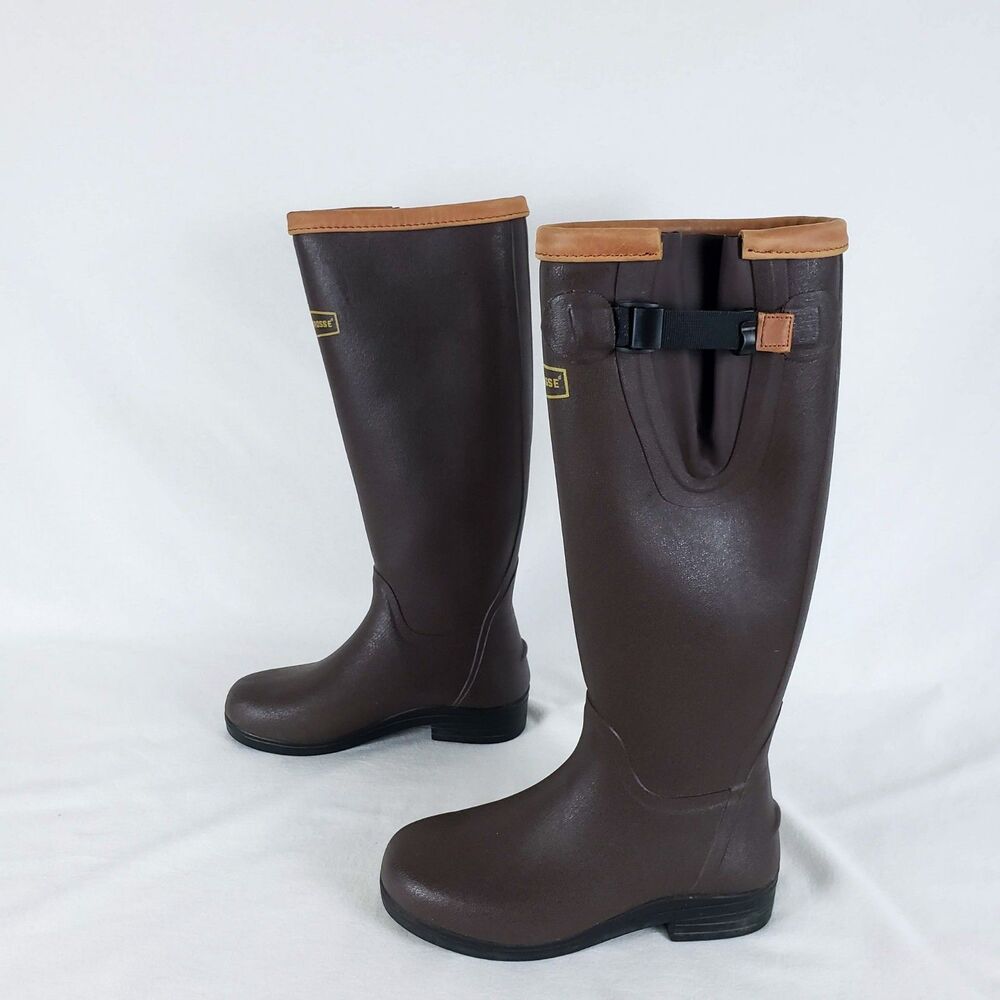 Lacrosse Mud Boots Brown Womens 6 Alpha Filly Rubber Workwear Waterproof Farm